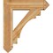Ekena Millwork Merced Arts and Crafts Rough Sawn Bracket w/ Offset Brace, Western Red Cedar, 8"W x 30"D x 34"H BKT0806X30X34MRC03RWR - alternate 2